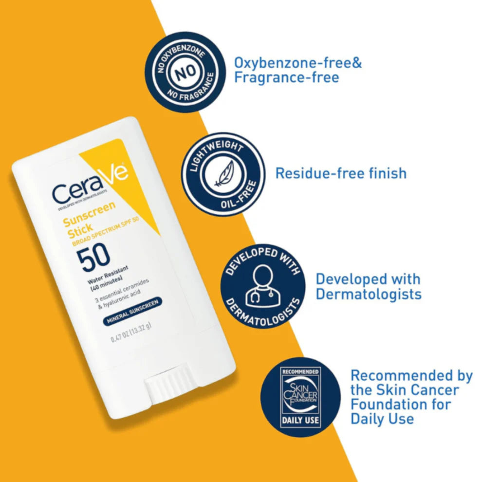 Mineral Sunscreen Stick for Face and Body - SPF 50 CeraVe 13.32g