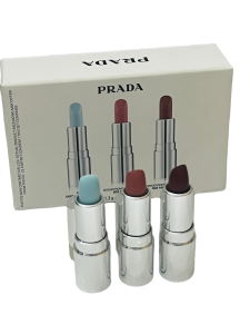 Mini Lip Collection Prada Gift Set For Lipcolours and Balm 3 x 1.3 g